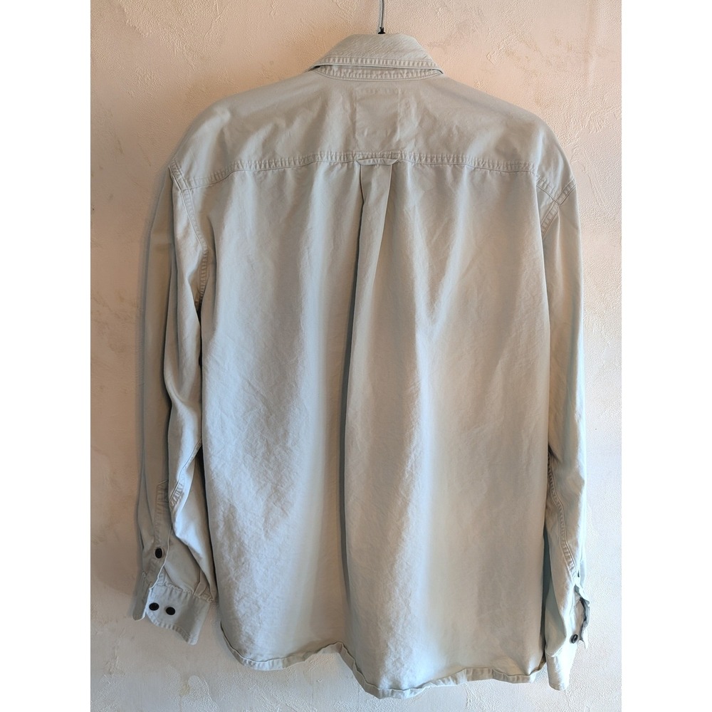 Victorinox Swiss Army Mens XL Khaki Cotton Button Down Shirt Type A-2 Utility - Picture 2 of 6